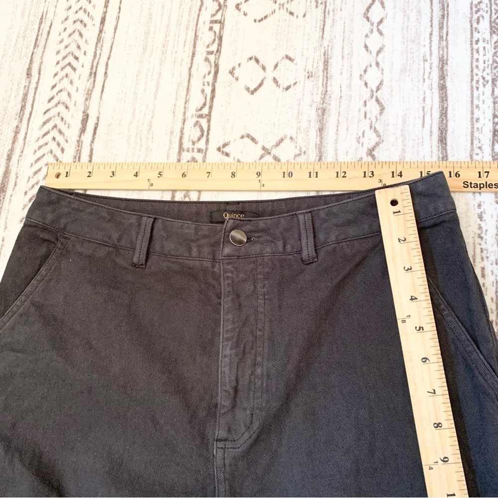 Quince Dark Wash Wide Leg Jeans US 10 - Picture 5 of 7